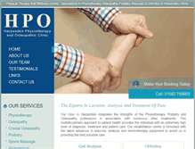 Tablet Screenshot of hpoclinic.com